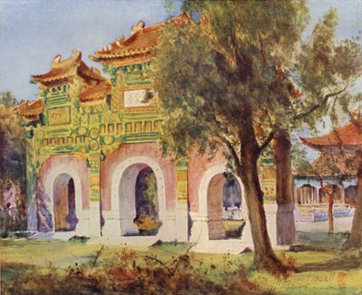 Pékin, Pailau en porcelaine au Hall des Classiques - Thomas Hodgson Liddell